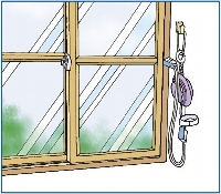 Home Burglar Alarm Window Indoor Setup